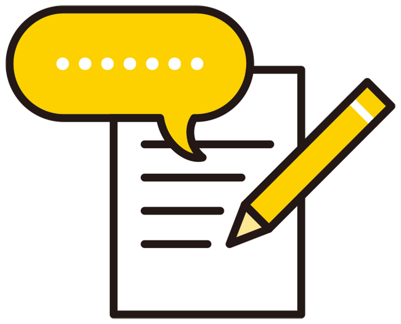 日記をつけることをイメージするイラスト